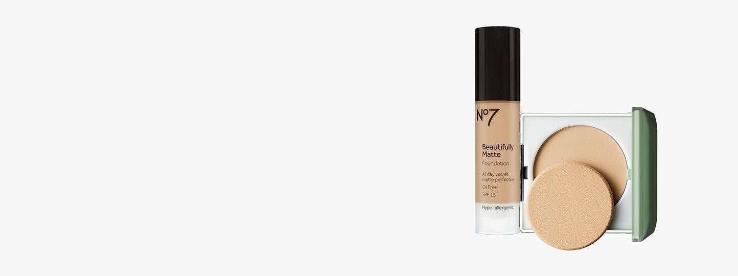 No7 Beautifully Matte Foundation in Warm Beige and Cool Beige