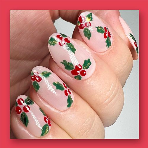 DIY Cute & Easy Christmas Nail Polish Designs For Beginners #15 - The Ul...  | Christmas nail art easy, Christmas nail designs easy, Christmas nail  polish