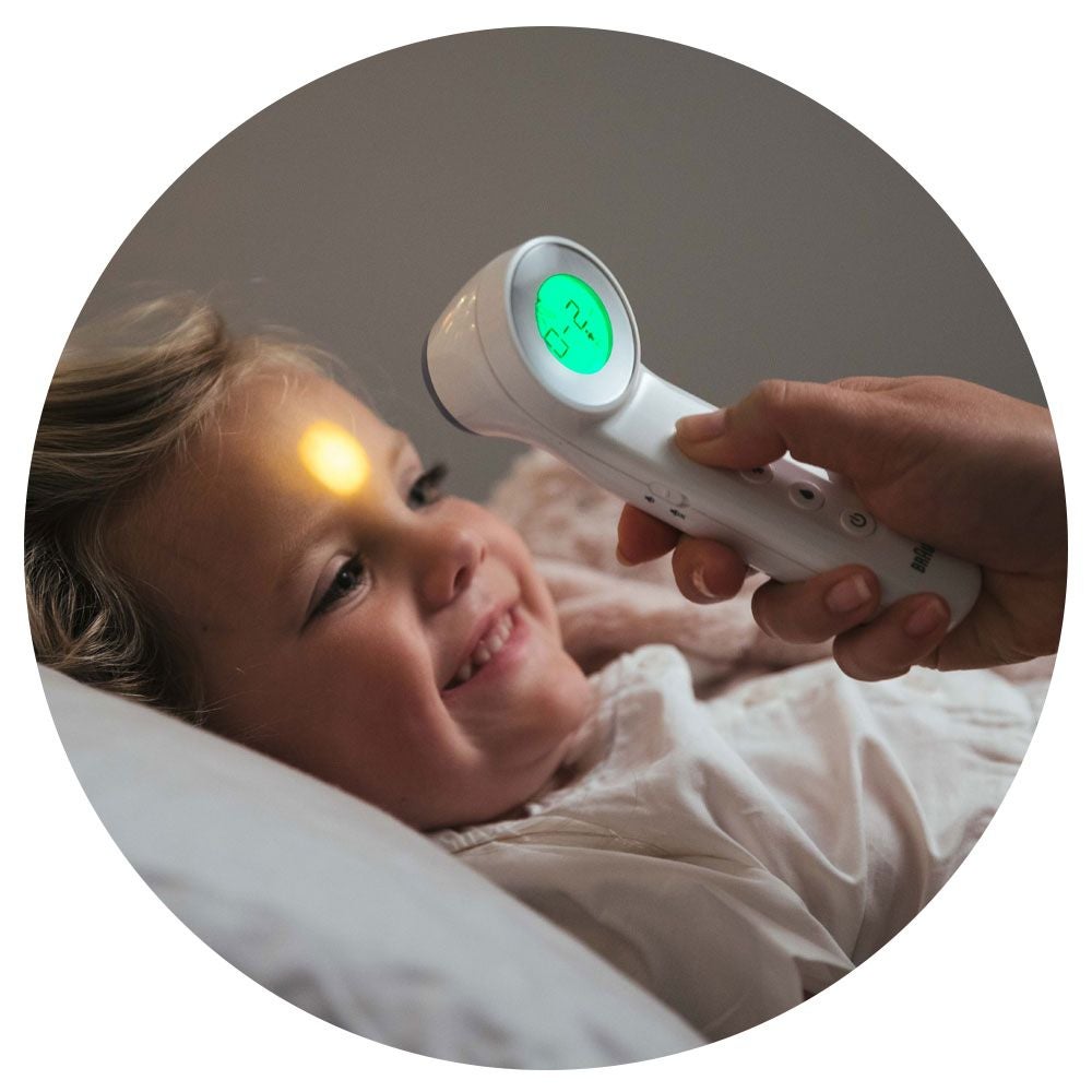 Infrared store thermometer boots