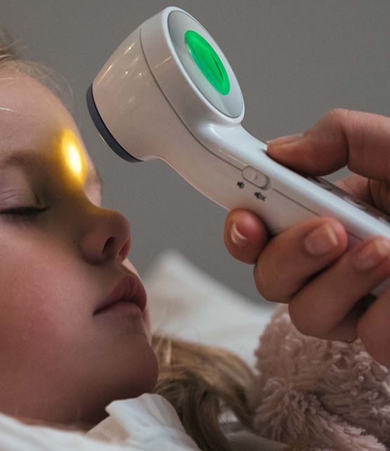 Forehead thermometer outlet boots