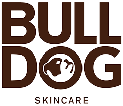 Bulldog logo in brown