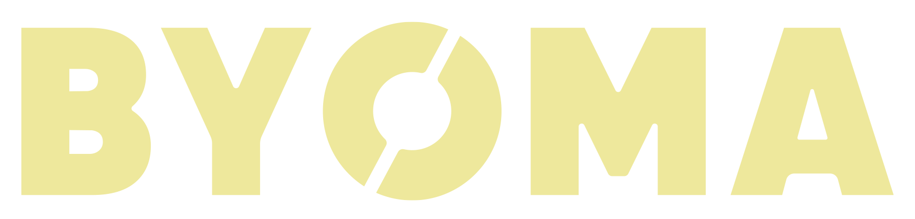 Byoma logo in yellow