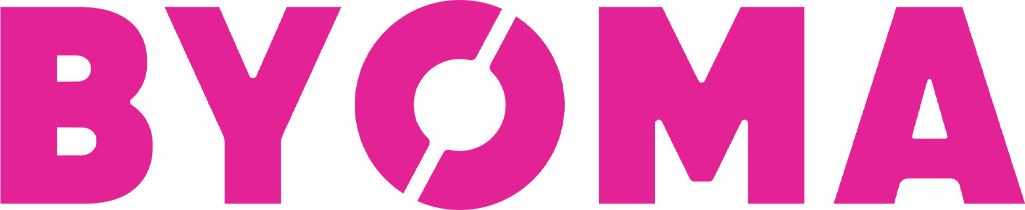 Byoma logo in pink