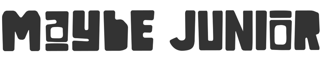 Maybe Junior logo in black