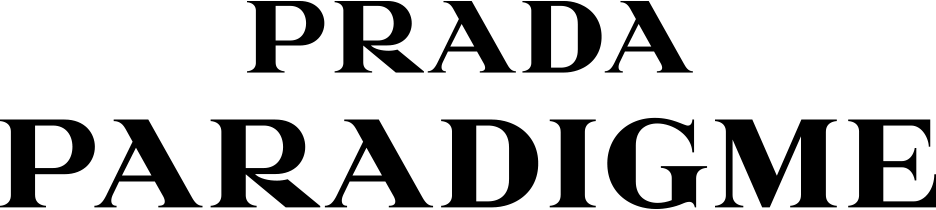 Prada Paradigme logo in black