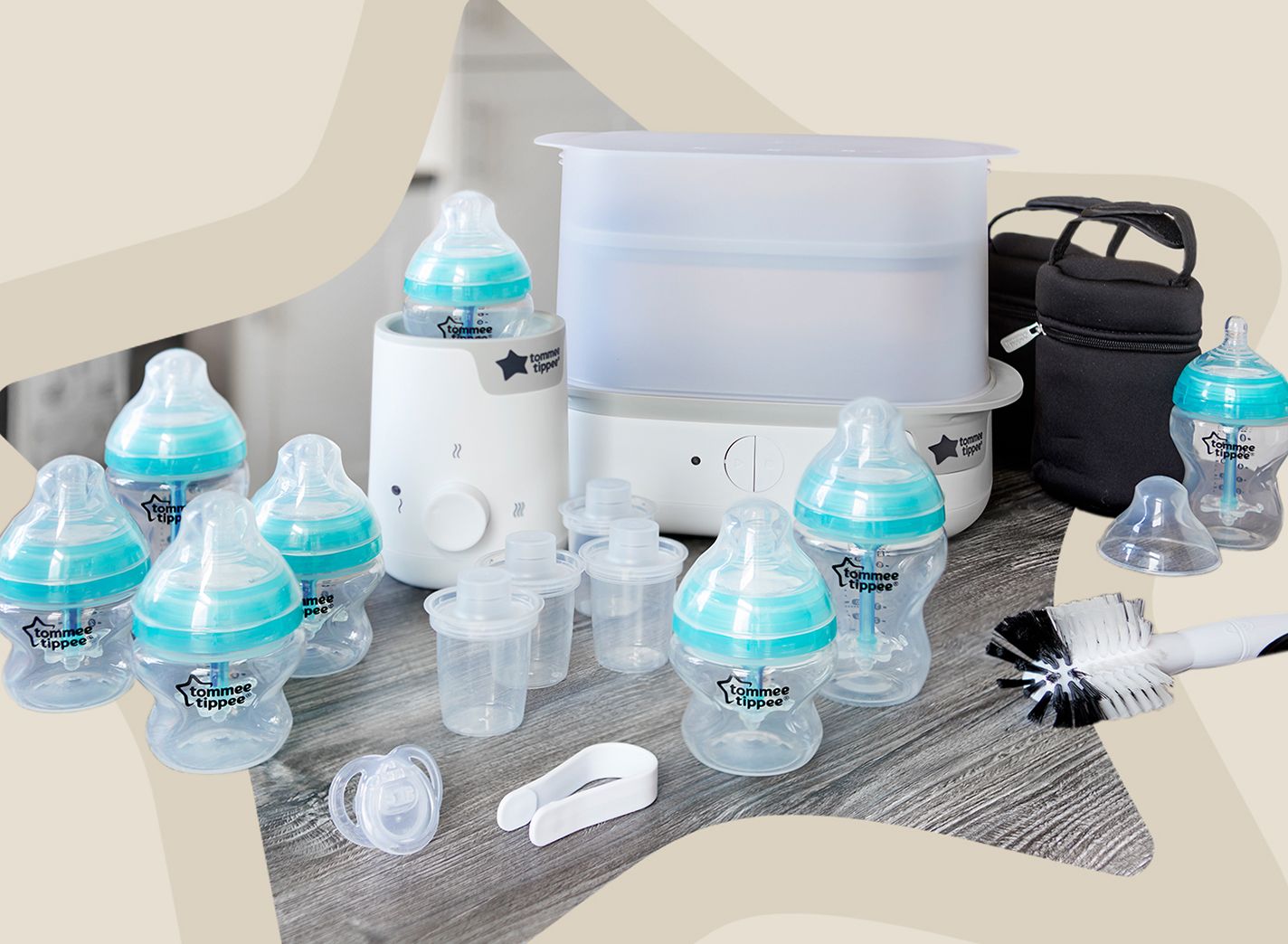 Tommee tippee bottle sales set with sterilizer