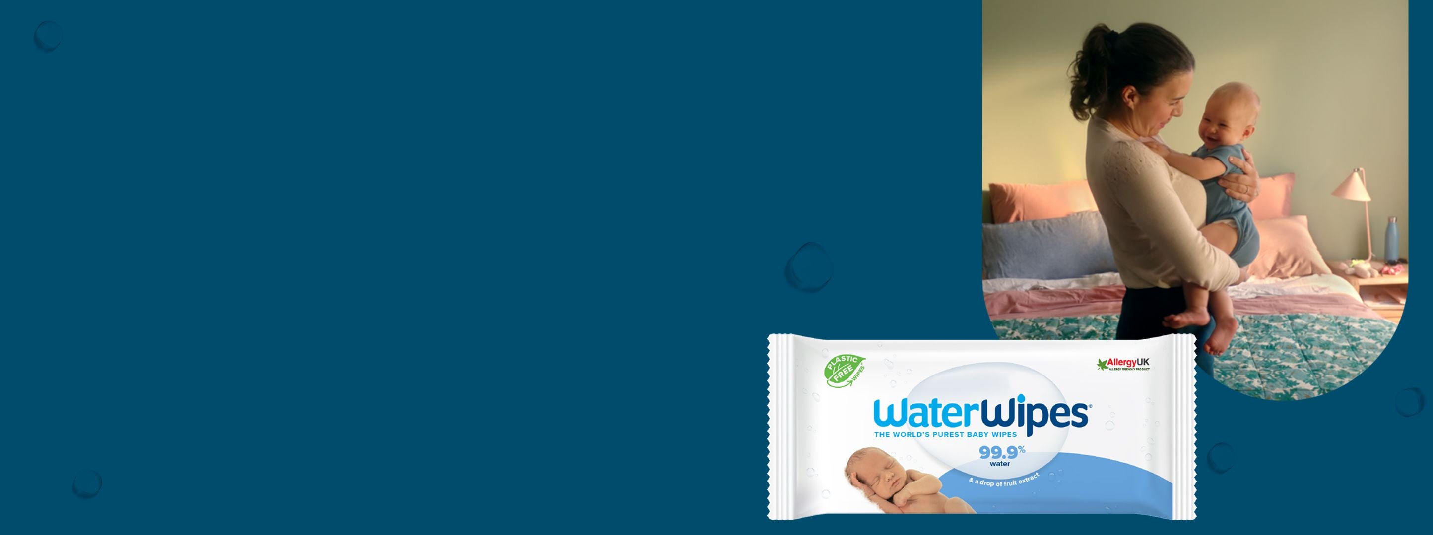 Waterwipes Sensitive Biodegradable Baby Wipes 6X60 Pack