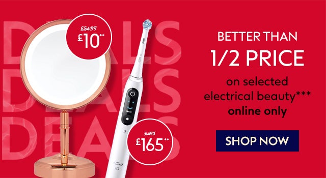 Better than 1/2 price on selected Electrical Beauty!