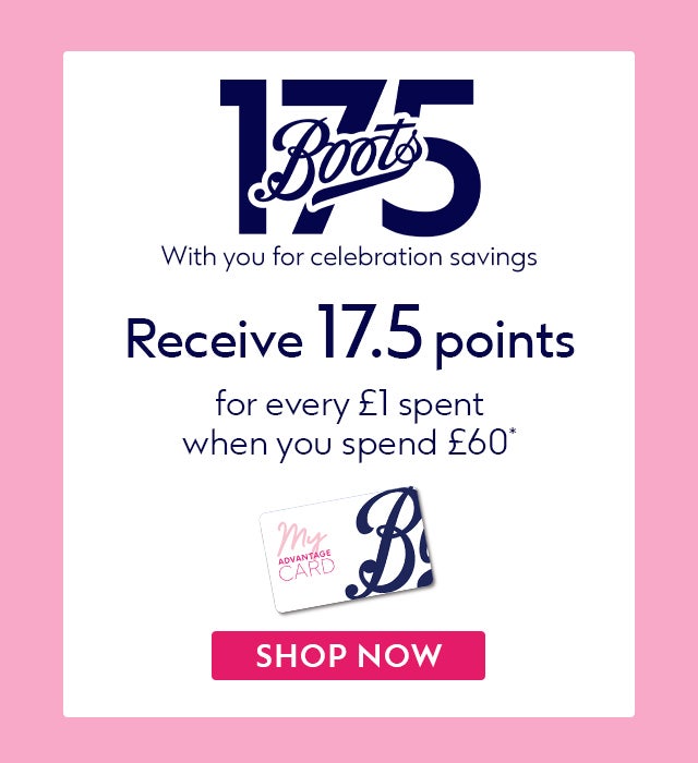 Points offers online at boots